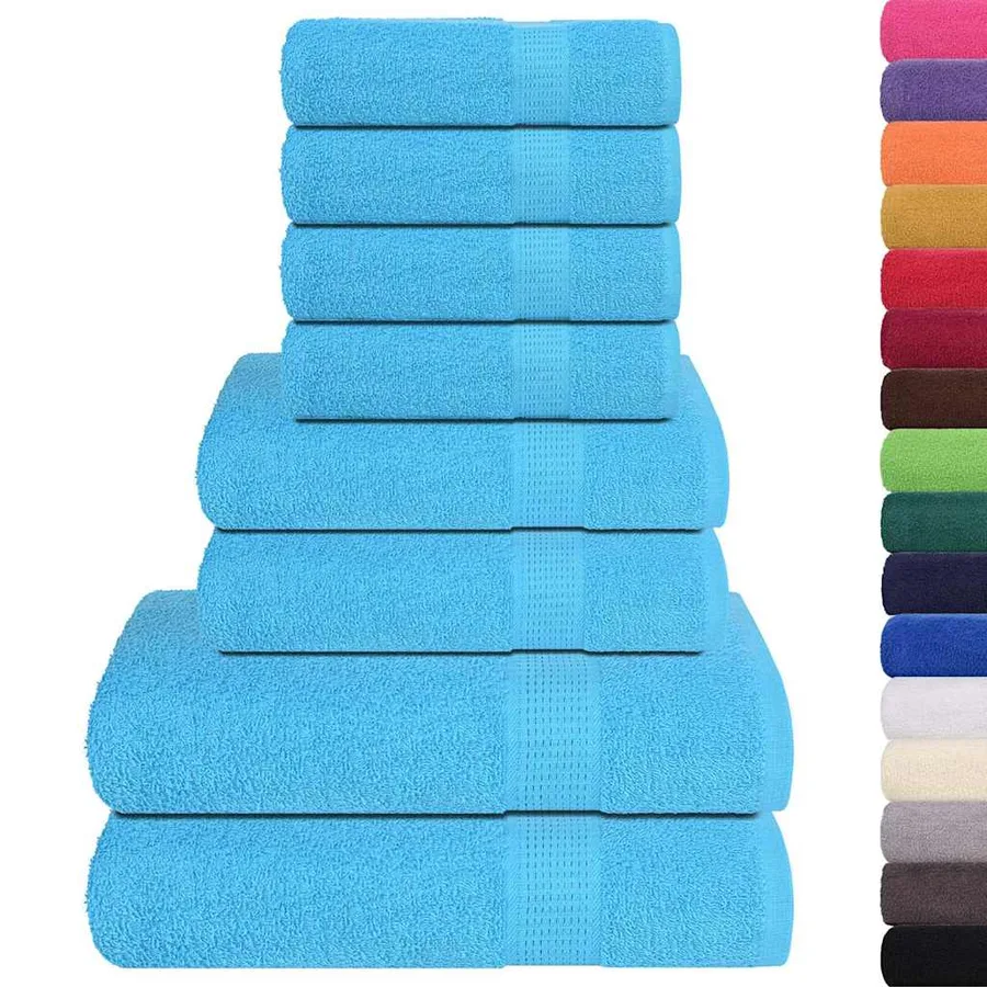 Ensemble de serviettes FROGN 8 pcs turquoise 360 g/m² - 2