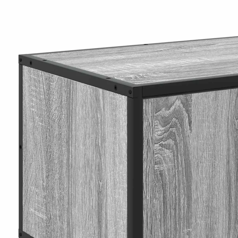 Meuble TV sonoma gris 240x35x41 cm bois d'ingénierie - 8