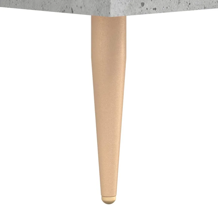 Buffet gris béton 69,5x32,5x180 cm bois d'ingénierie - 8