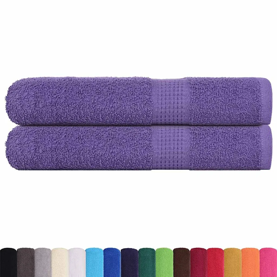 Serviettes de sauna FROGN 2 pcs violet 80x200 cm 360 g/m² - 2