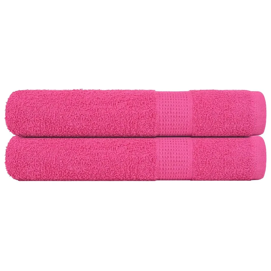 Serviettes de sauna FROGN 2 pcs rose 80x200 cm 360 g/m²