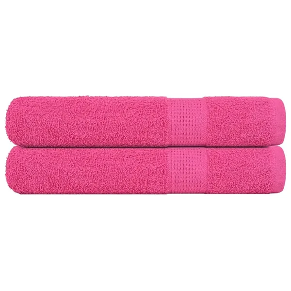 Serviettes de sauna FROGN 2 pcs rose 80x200 cm 360 g/m²