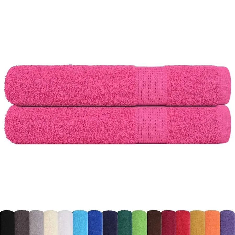Serviettes de sauna FROGN 2 pcs rose 80x200 cm 360 g/m² - 2