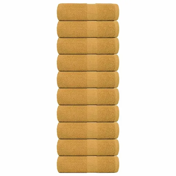 Serviettes d'invité FROGN 10 pcs doré 30x50 cm 360 g/m²