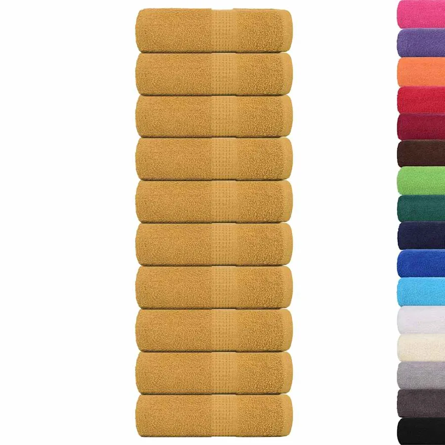Serviettes d'invité FROGN 10 pcs doré 30x50 cm 360 g/m² - 2
