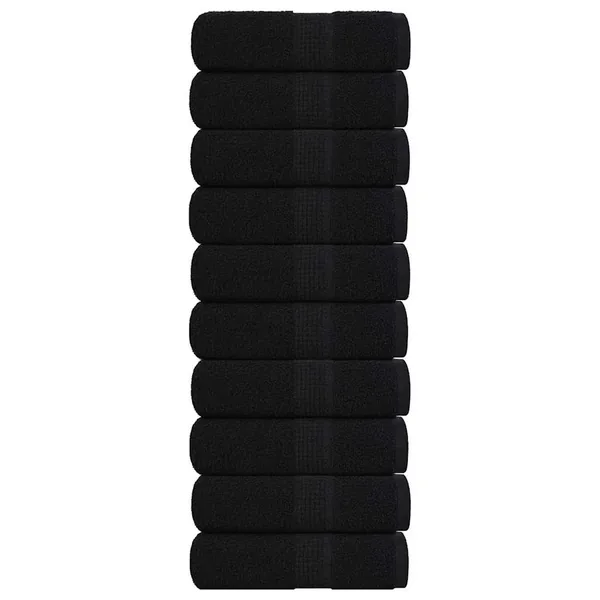 Serviettes d'invité FROGN 10 pcs noir 30x50 cm 360 g/m²