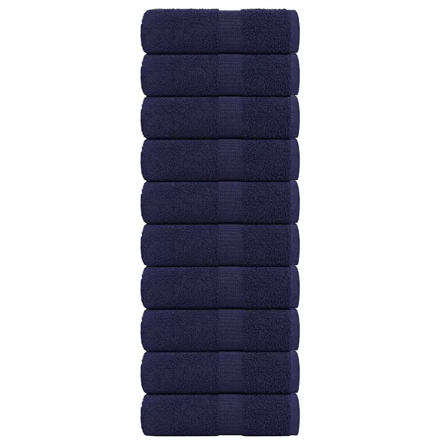 Serviettes d'invité FROGN 10 pcs bleu marine 30x50 cm 360 g/m²