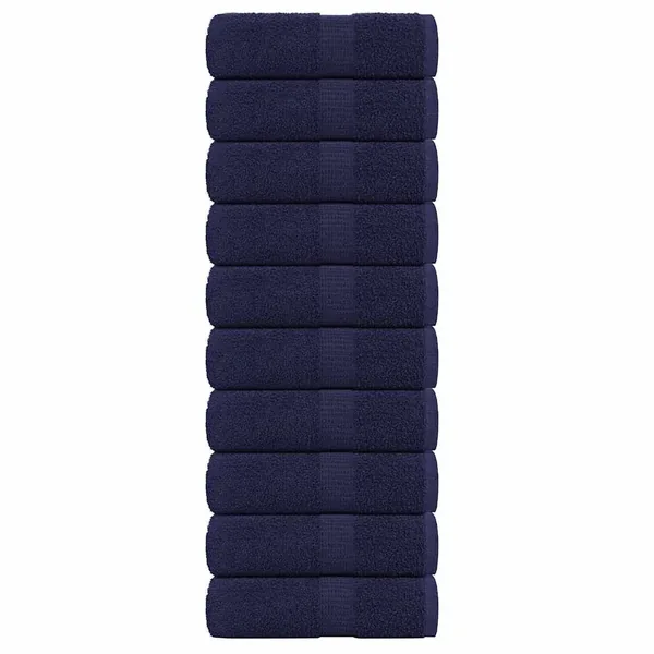 Serviettes d'invité FROGN 10 pcs bleu marine 30x50 cm 360 g/m²