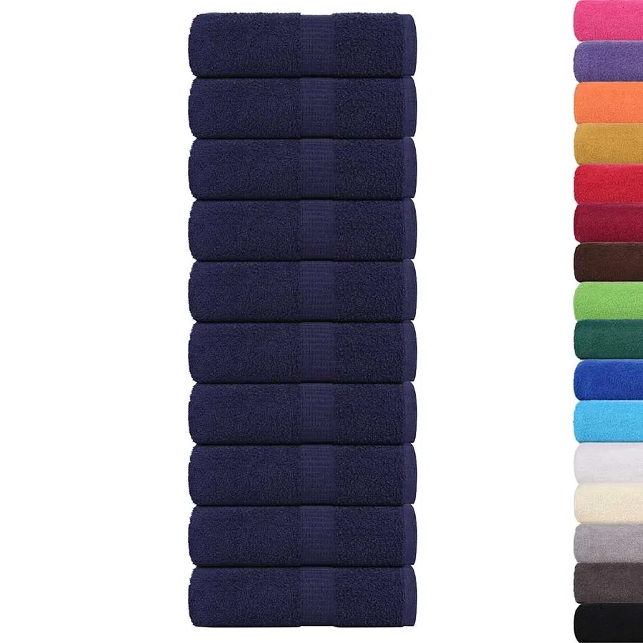 Serviettes d'invité FROGN 10 pcs bleu marine 30x50 cm 360 g/m² - 2