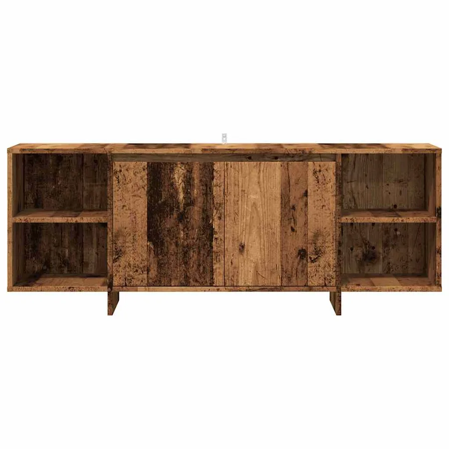 Meuble TV vieux bois 130x35x50 cm bois d'ingénierie - 4