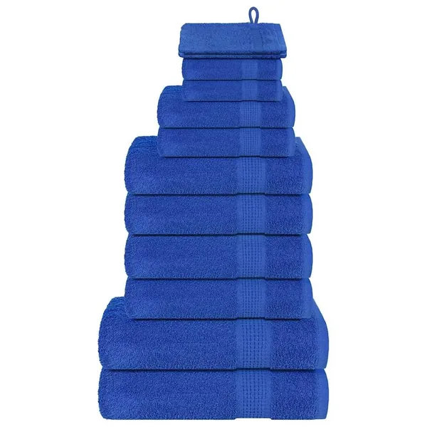 Ensemble de serviettes FROGN 12 pcs bleu 360 g/m²