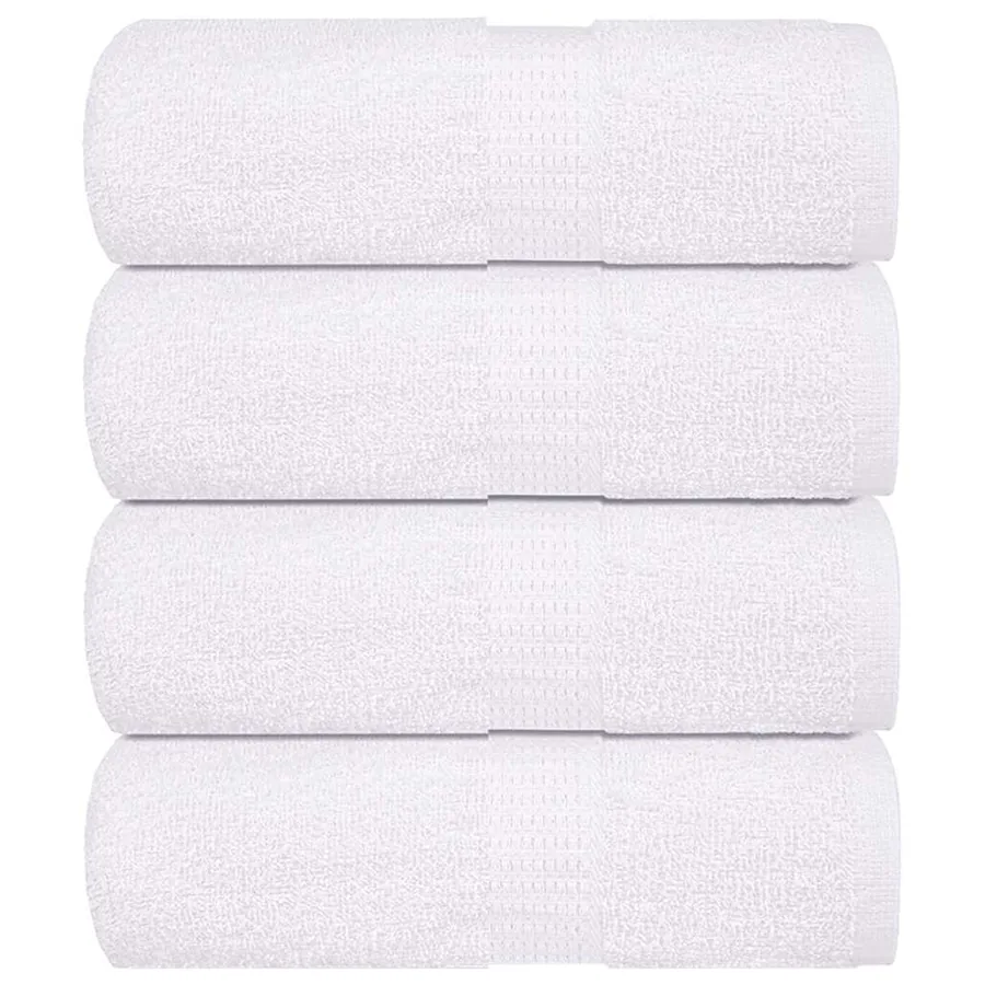 Serviettes d'invité FROGN 4 pcs blanc 30x50 cm 360 g/m²