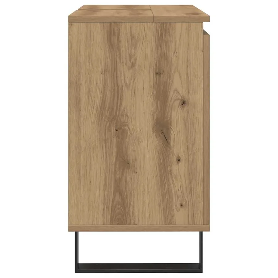 Armoire de salle de bain chêne artisanal 58x33x60 cm - 5