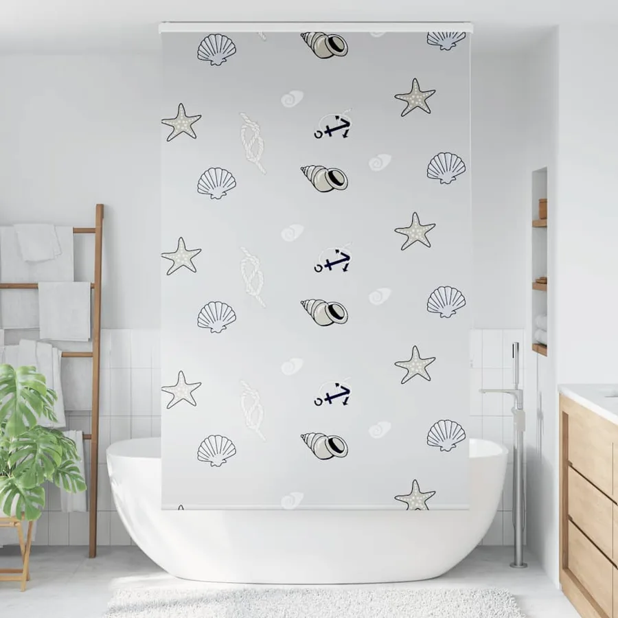 Store enrouleur de douche avec cassette largeur du tissu 116 cm - 2