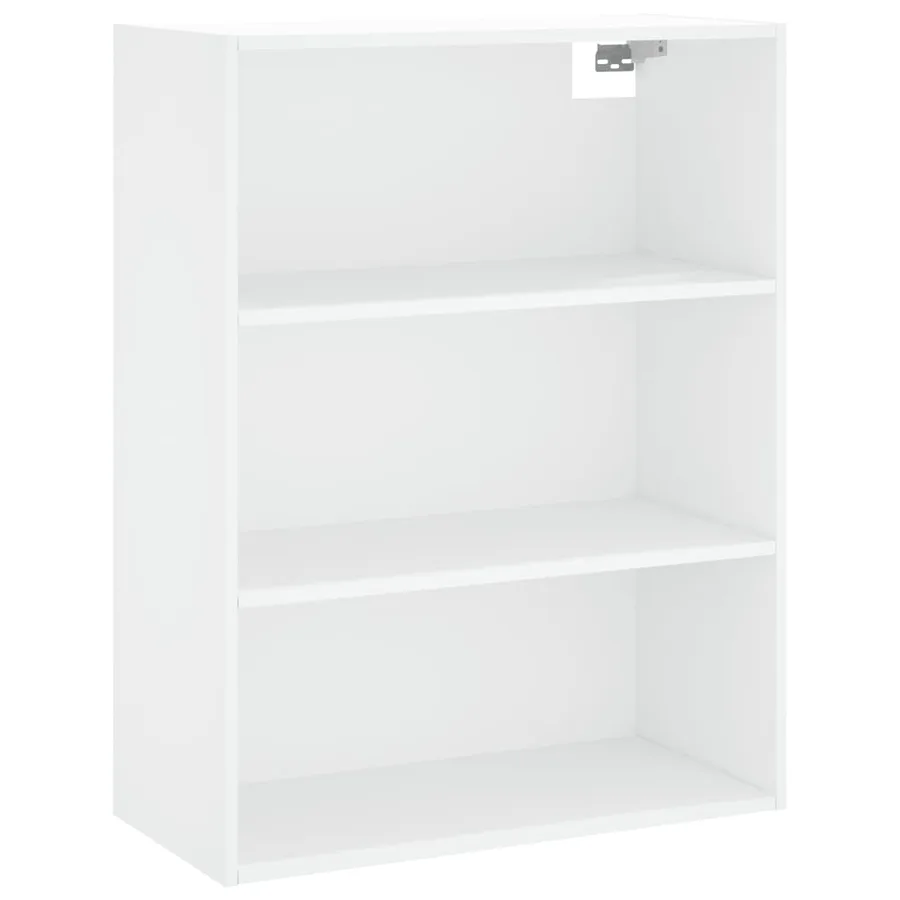 Buffet haut Blanc 69,5x34x180 cm Bois d'ingénierie - 4