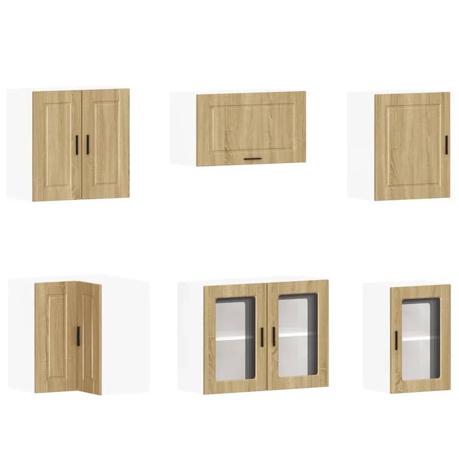 Ensemble d'armoires de cuisine 11 pcs Porto bois d'ingénierie - 5