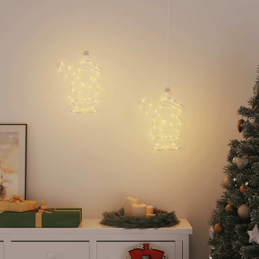 Lumières de Noël silhouette du Père Noël 2 pcs 35 LED - 3