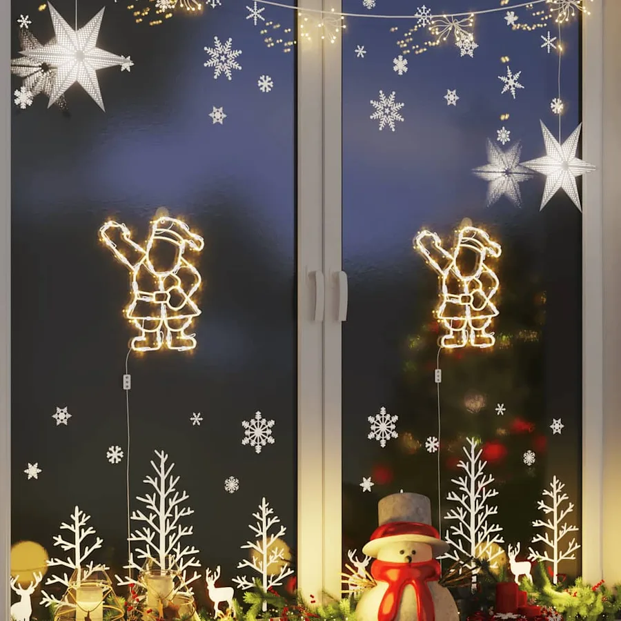 Lumières de Noël silhouette du Père Noël 2 pcs 35 LED - 4