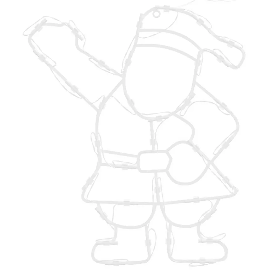 Lumières de Noël silhouette du Père Noël 2 pcs 35 LED - 6