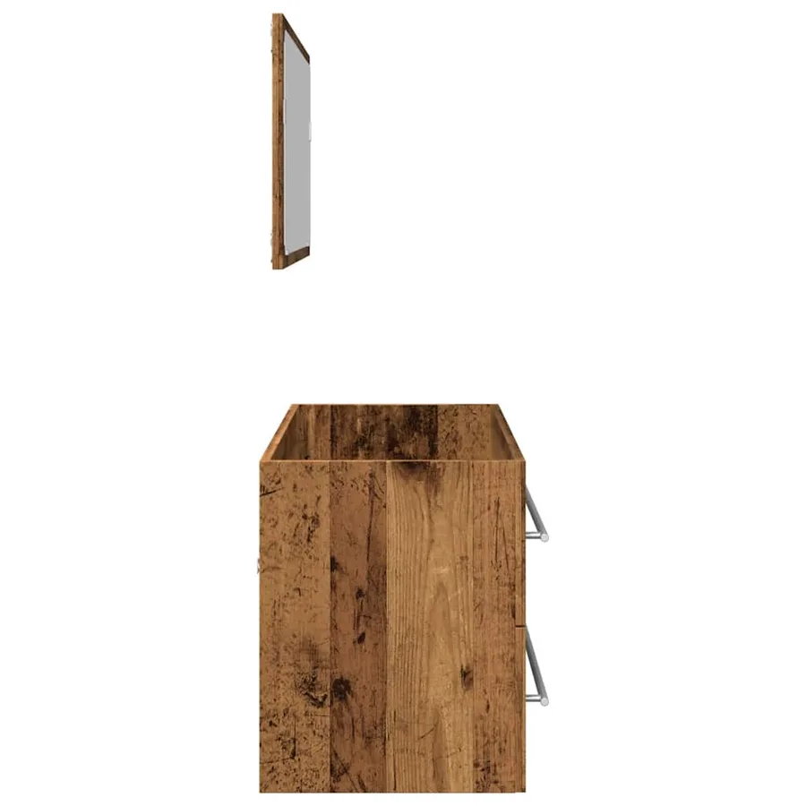 Ensemble de meubles salle de bain 2 pcs bois d'ingénierie - 6