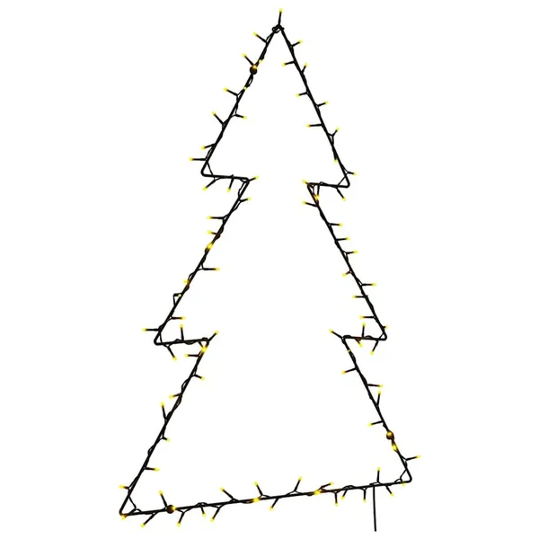 Lumières de Noël silhouette d'arbre de Noël 115 LED blanc chaud