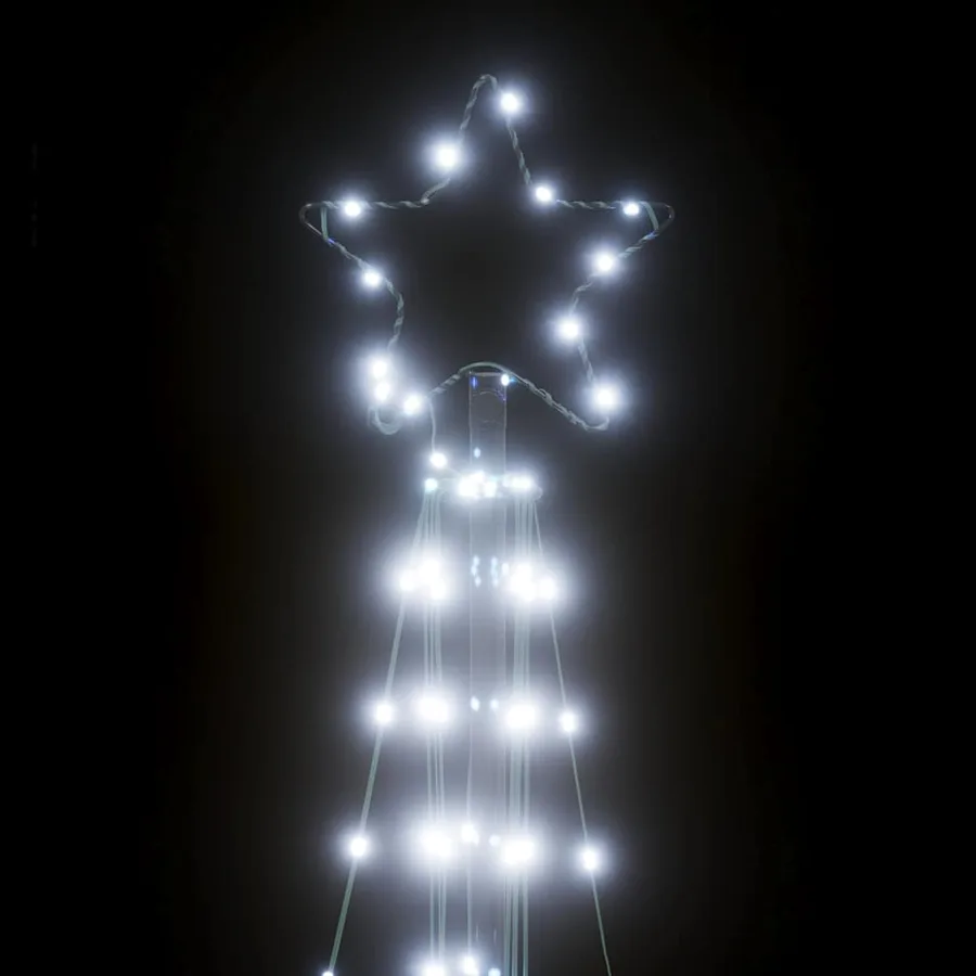 Sapin de Noël à LED 363 LED blanc froid 182 cm - 10