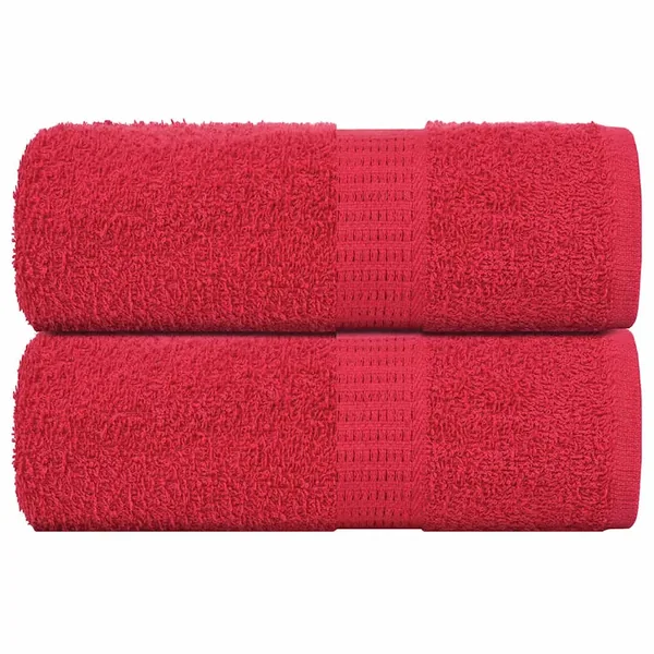 Serviettes d'invité FROGN 2 pcs rouge 30x50 cm 360 g/m²
