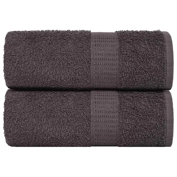 Serviettes de toilette FROGN 2 pièces Anthracite 30 x 30 cm 360 g/m²