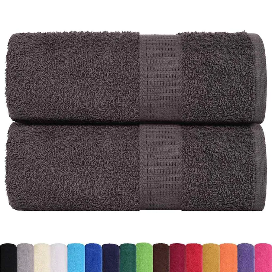 Serviettes de toilette FROGN 2 pièces Anthracite 30 x 30 cm 360 g/m² - 2