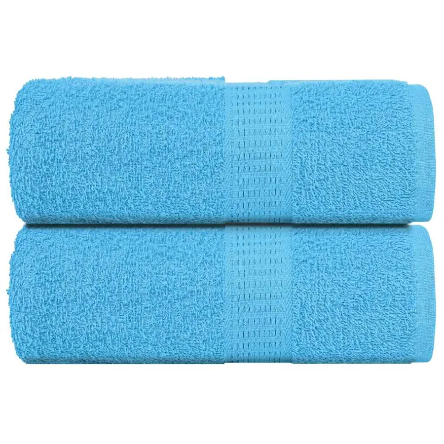 Serviettes de toilette FROGN 2 pièces Turquoise 30x30 cm 360 g/m²