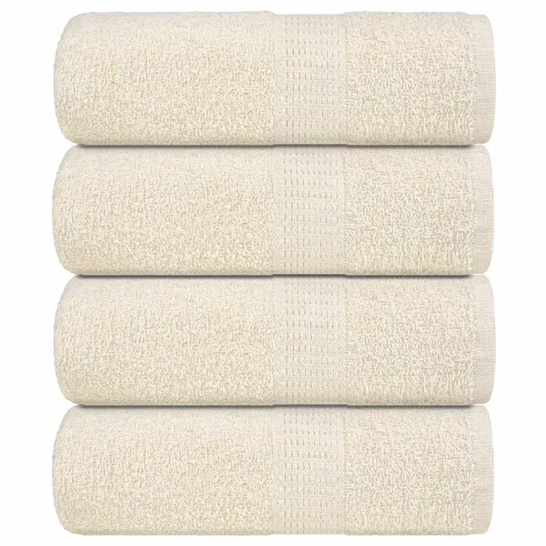 Serviettes d'invité FROGN 4 pcs crème 30x50 cm 360 g/m²
