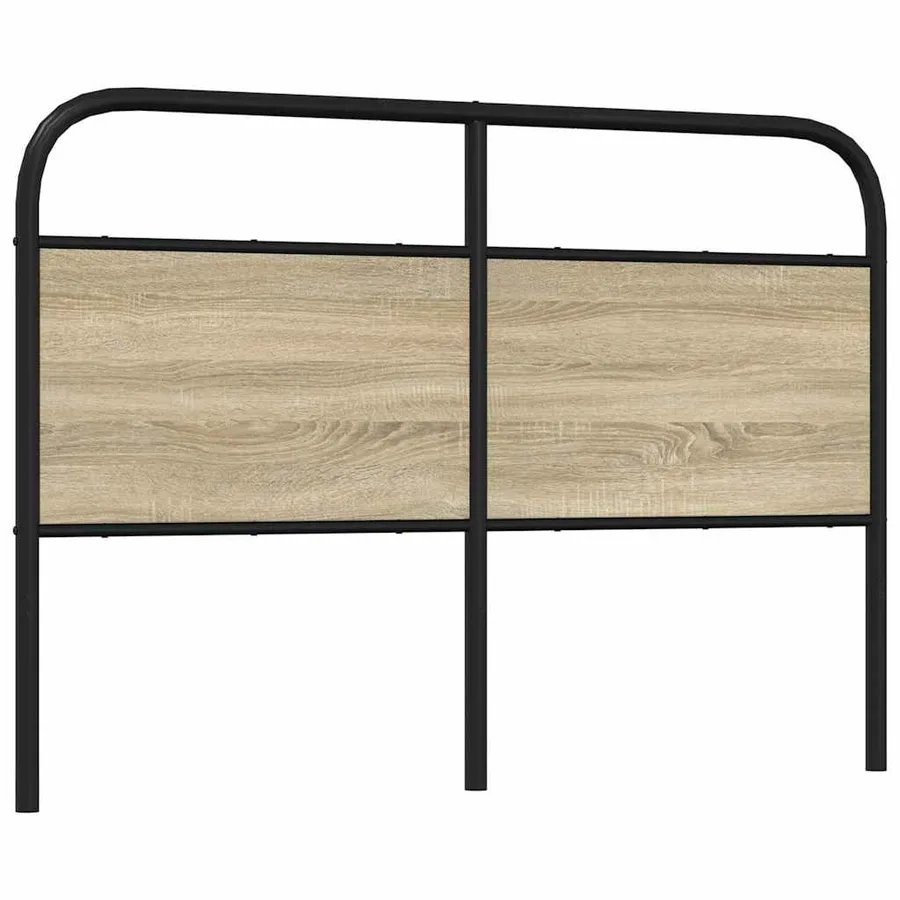Tête de lit de remplacement chêne sonoma 135 cm acier et bois d'ingénierie - 5