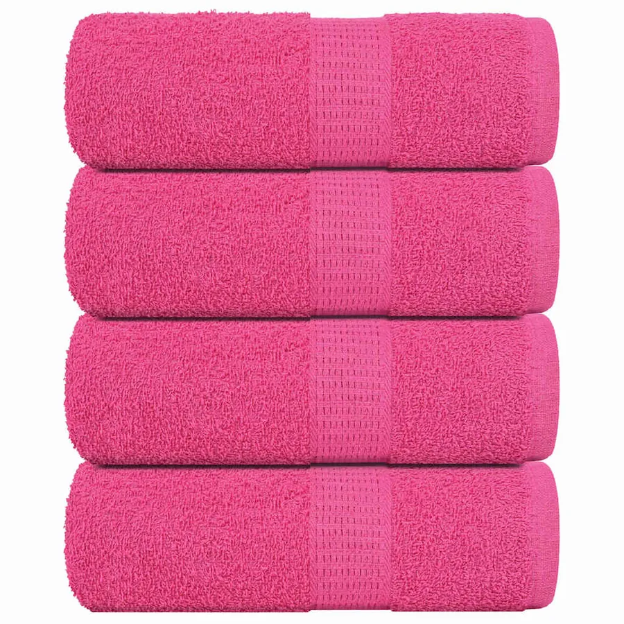 Serviettes de toilette FROGN 4 pièces Rose 30x30 cm 360 g/m²