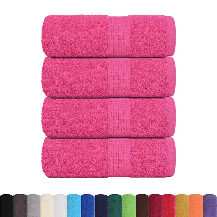 Serviettes de toilette FROGN 4 pièces Rose 30x30 cm 360 g/m² - 2