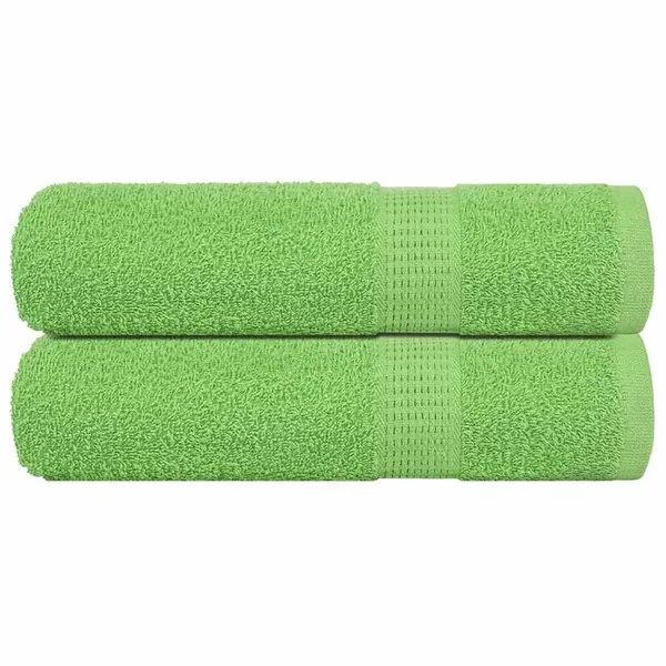 Essuie-mains FROGN 2 pcs vert pomme 50x100 cm 360 g/m²