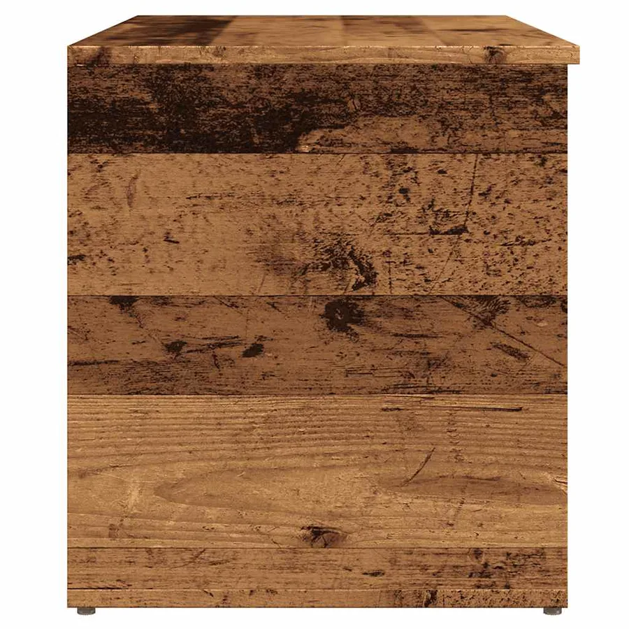 Coffre de rangement vieux bois 84x42x46 cm bois d'ingénierie - 5
