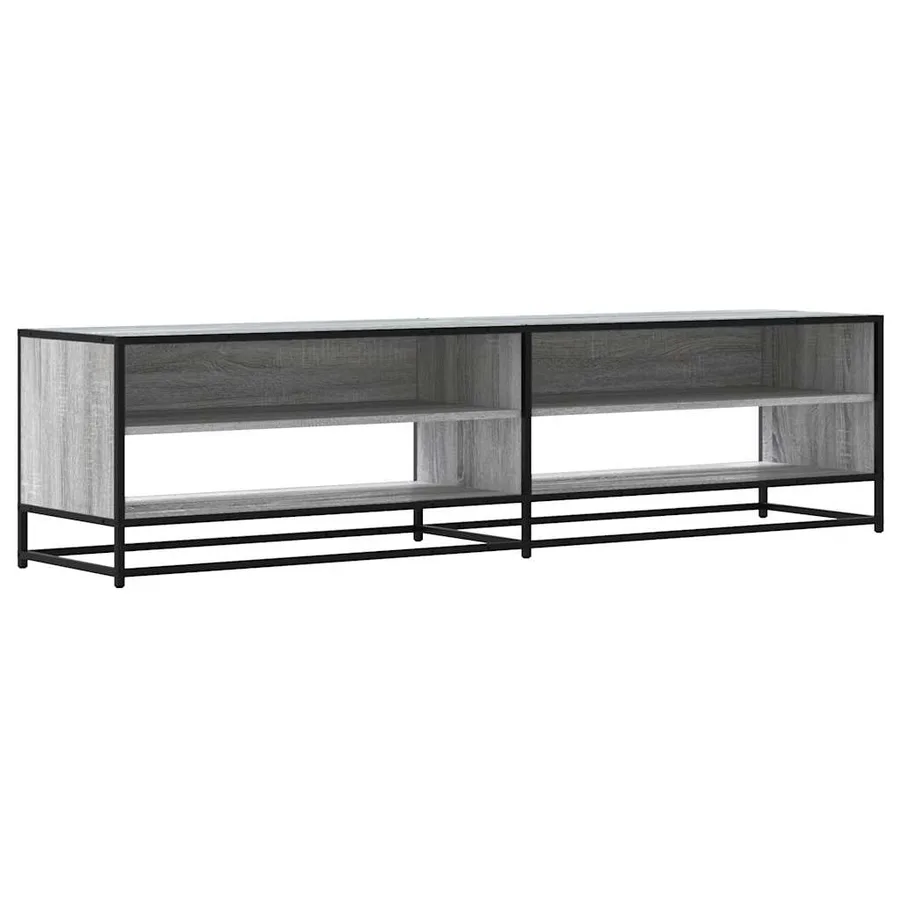 Meuble TV sonoma gris 180,5x40x46 cm bois d'ingénierie - 2