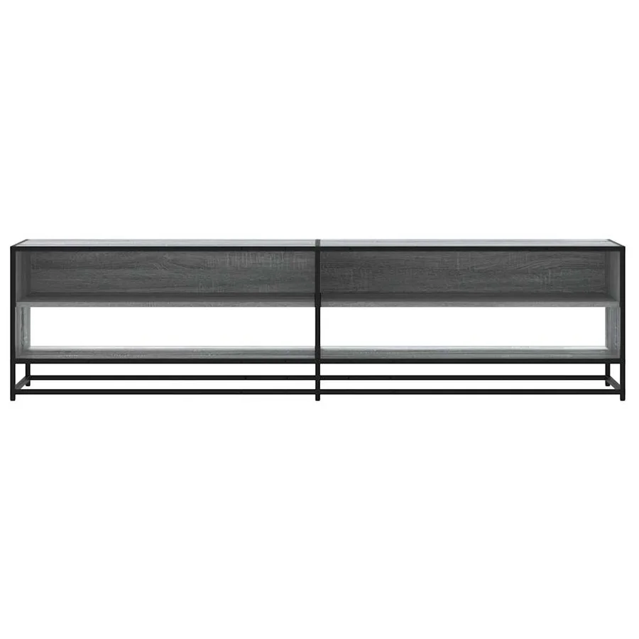 Meuble TV sonoma gris 180,5x40x46 cm bois d'ingénierie - 4