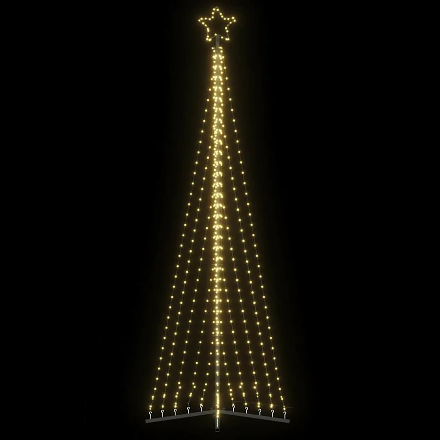 Sapin de Noël à LED 495 LED blanc chaud 300,5 cm