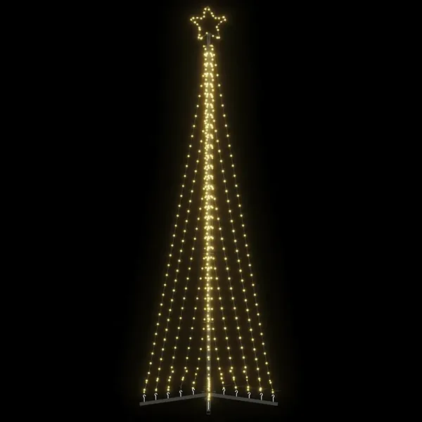 Sapin de Noël à LED 495 LED blanc chaud 300,5 cm