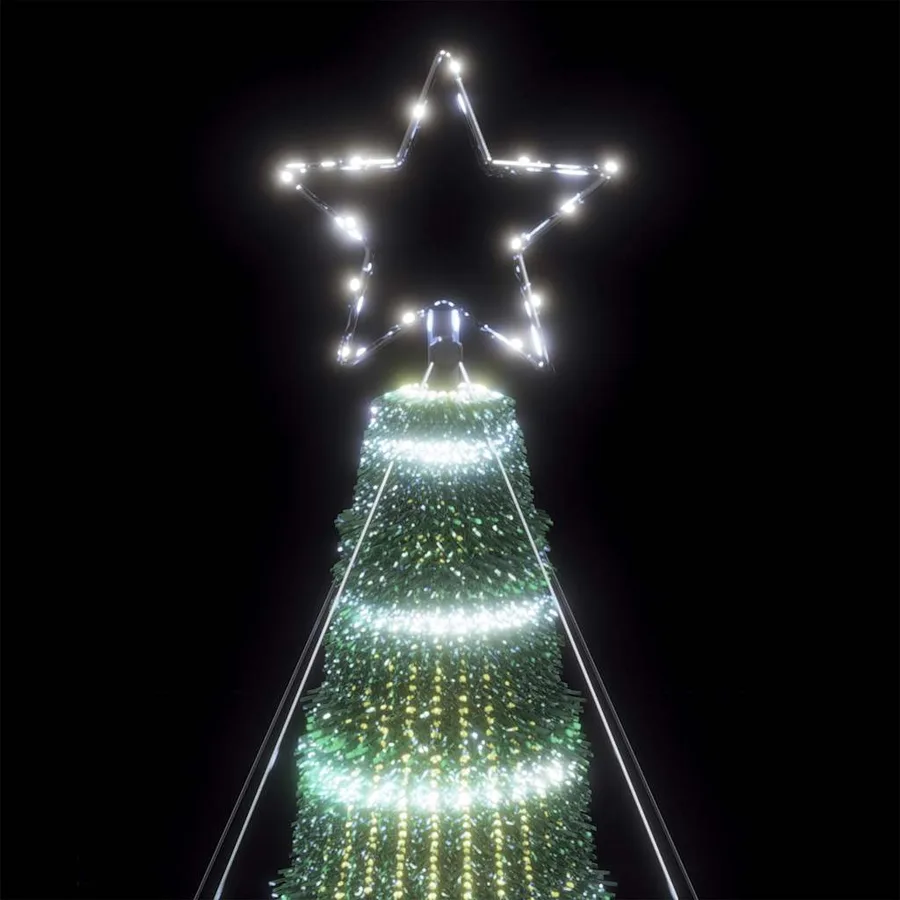 Sapin de Noël à LED 1028 LED blanc froid 403 cm - 10