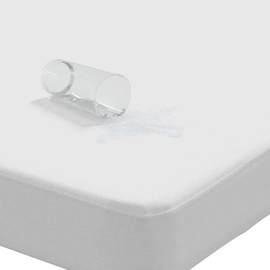Protège-matelas blanc 180x220 cm imperméable - 3