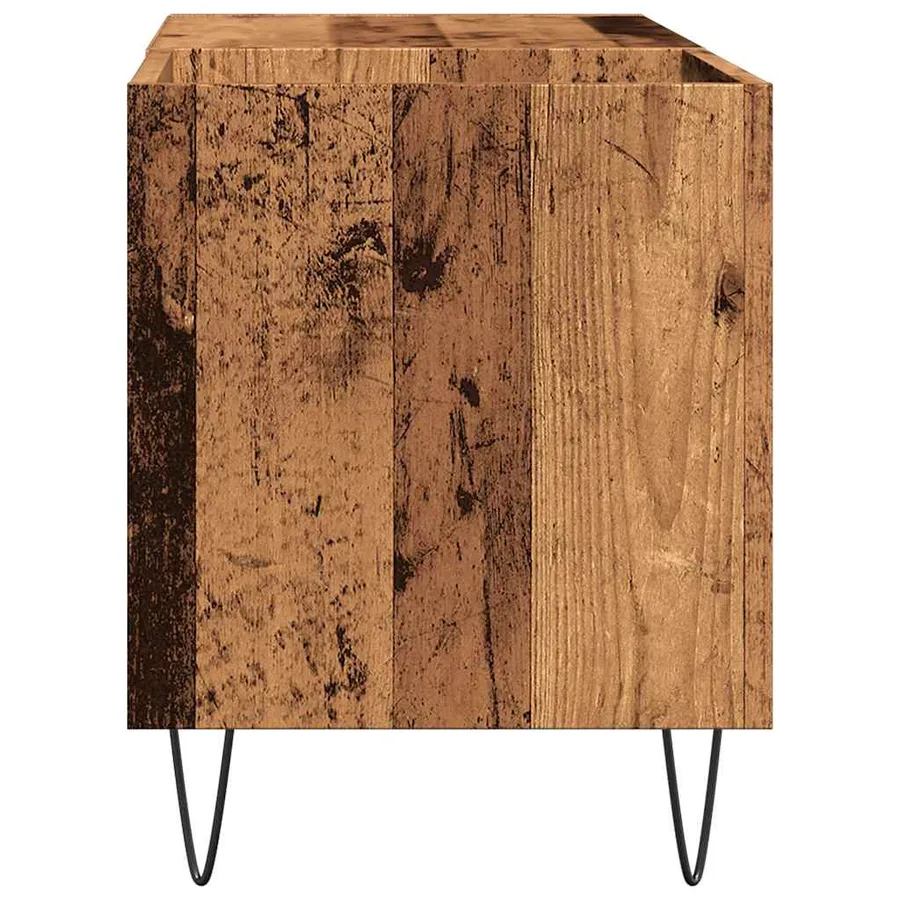 Armoire à disques vieux bois 84,5x38x48 cm bois d'ingénierie - 5