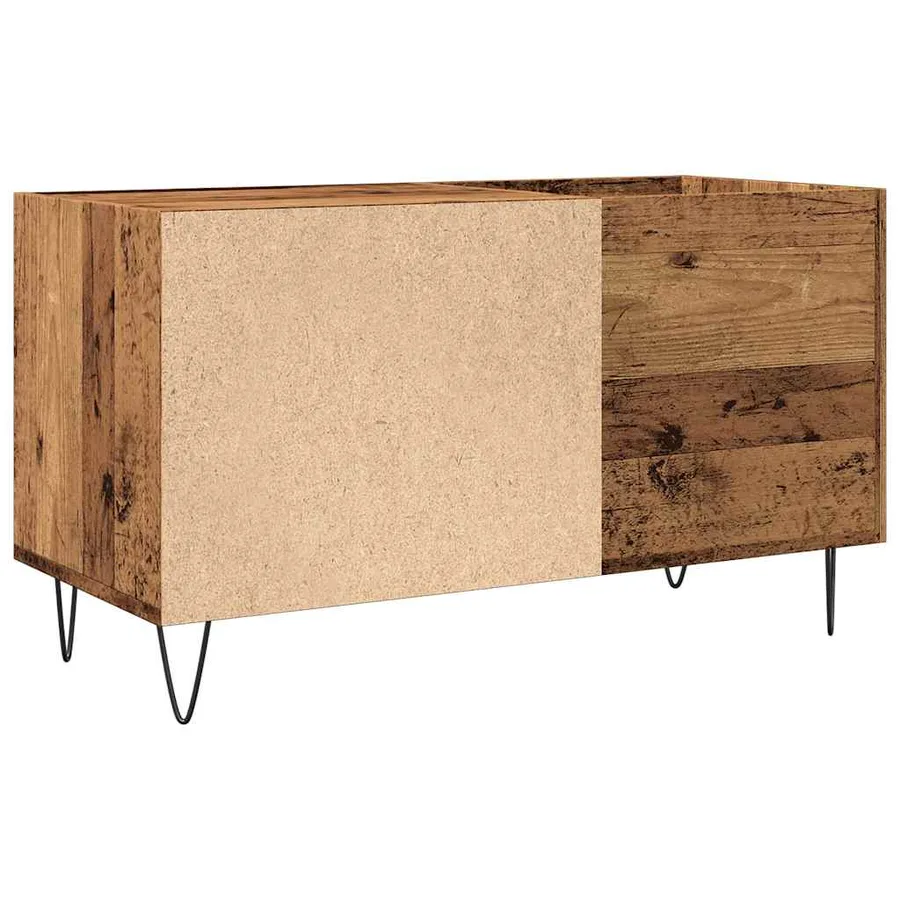 Armoire à disques vieux bois 84,5x38x48 cm bois d'ingénierie - 6