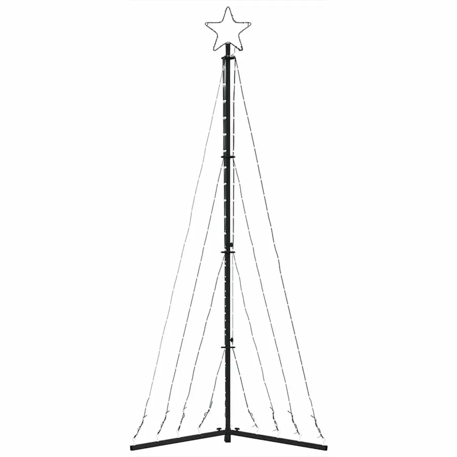 Sapin de Noël à LED 339 LED blanc froid 182 cm - 5