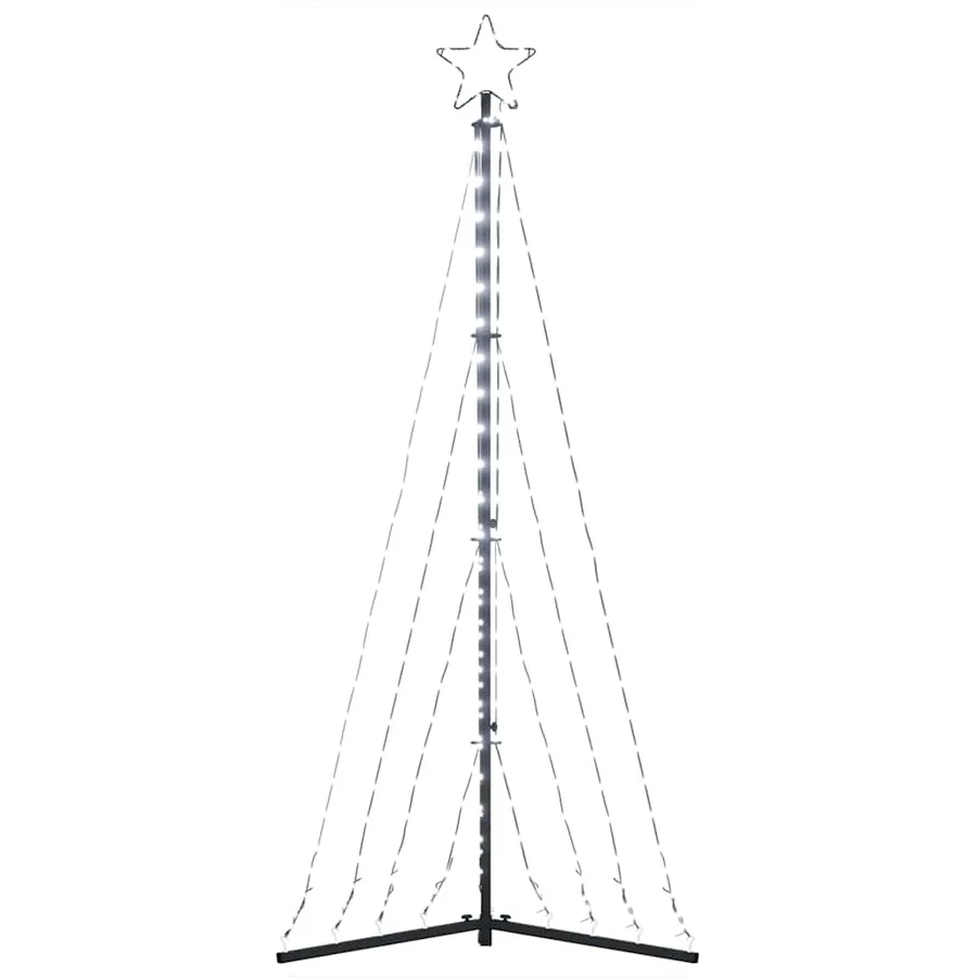 Sapin de Noël à LED 339 LED blanc froid 182 cm - 6
