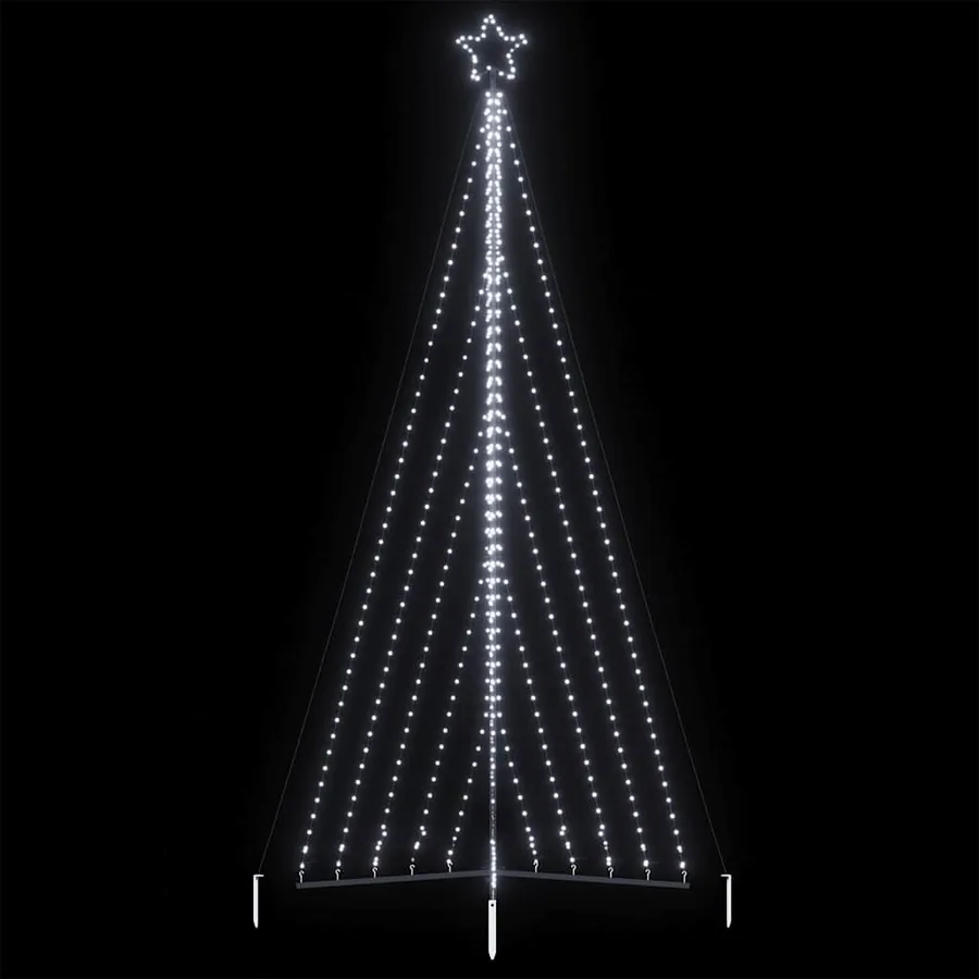 Sapin de Noël à LED 570 LED blanc froid 399 cm