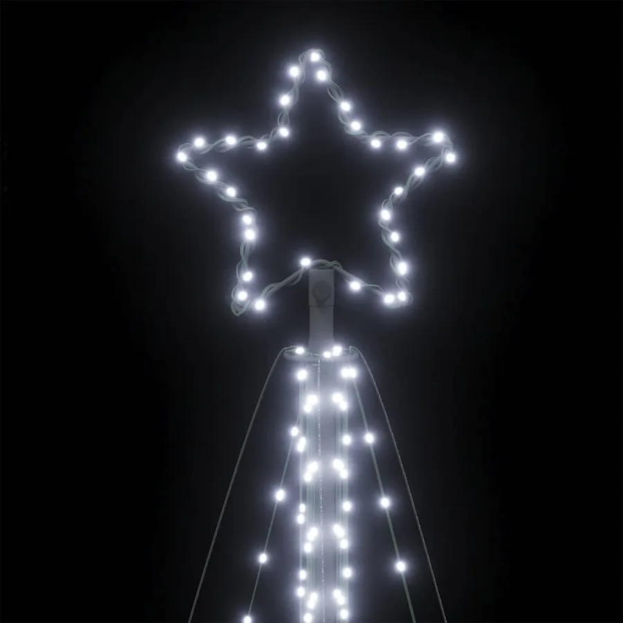 Sapin de Noël à LED 570 LED blanc froid 399 cm - 10