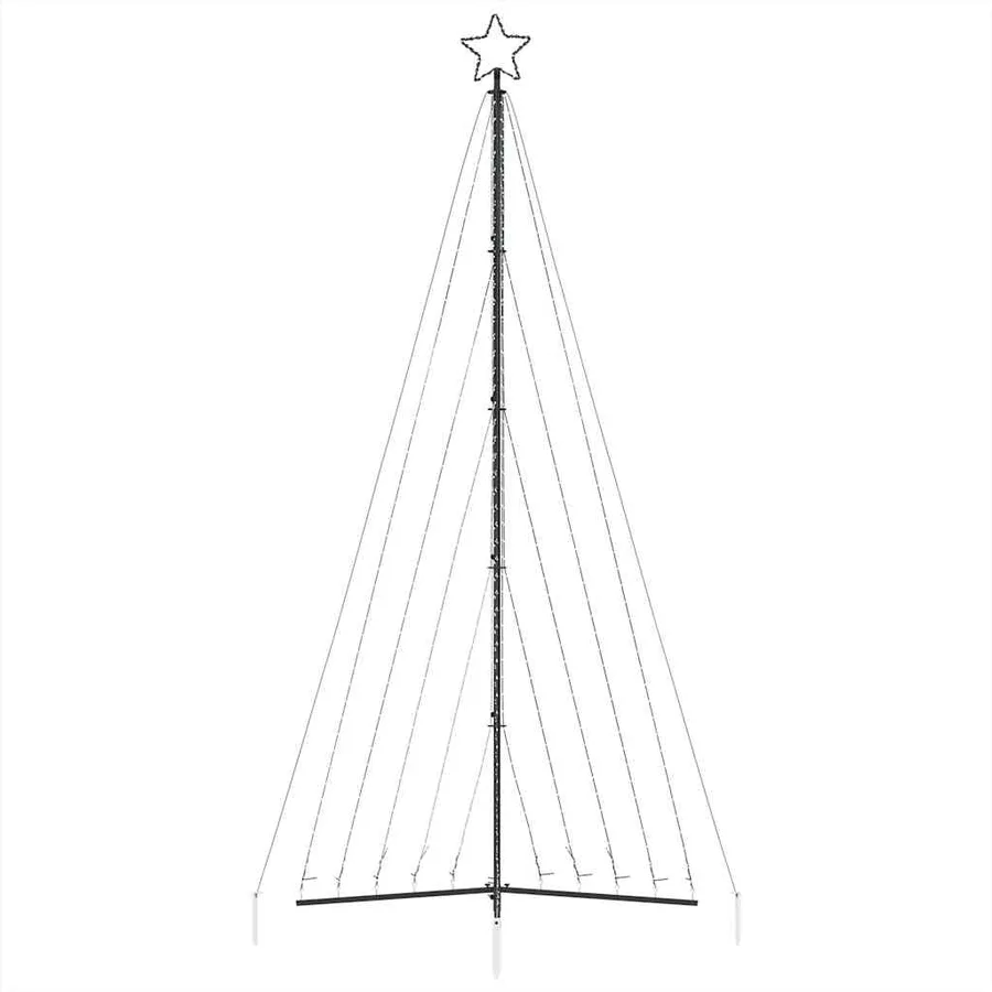 Sapin de Noël à LED 570 LED blanc froid 399 cm - 5