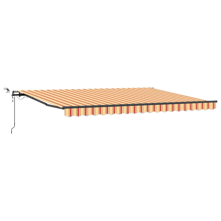 Auvent rétractable Jaune et Orange 450 × 300 cm Polyester - 2